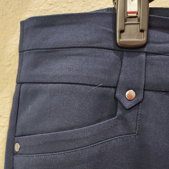 Style and Co Navy Blue Midrise Capri Pants Size 16 - Picture 7 of 12